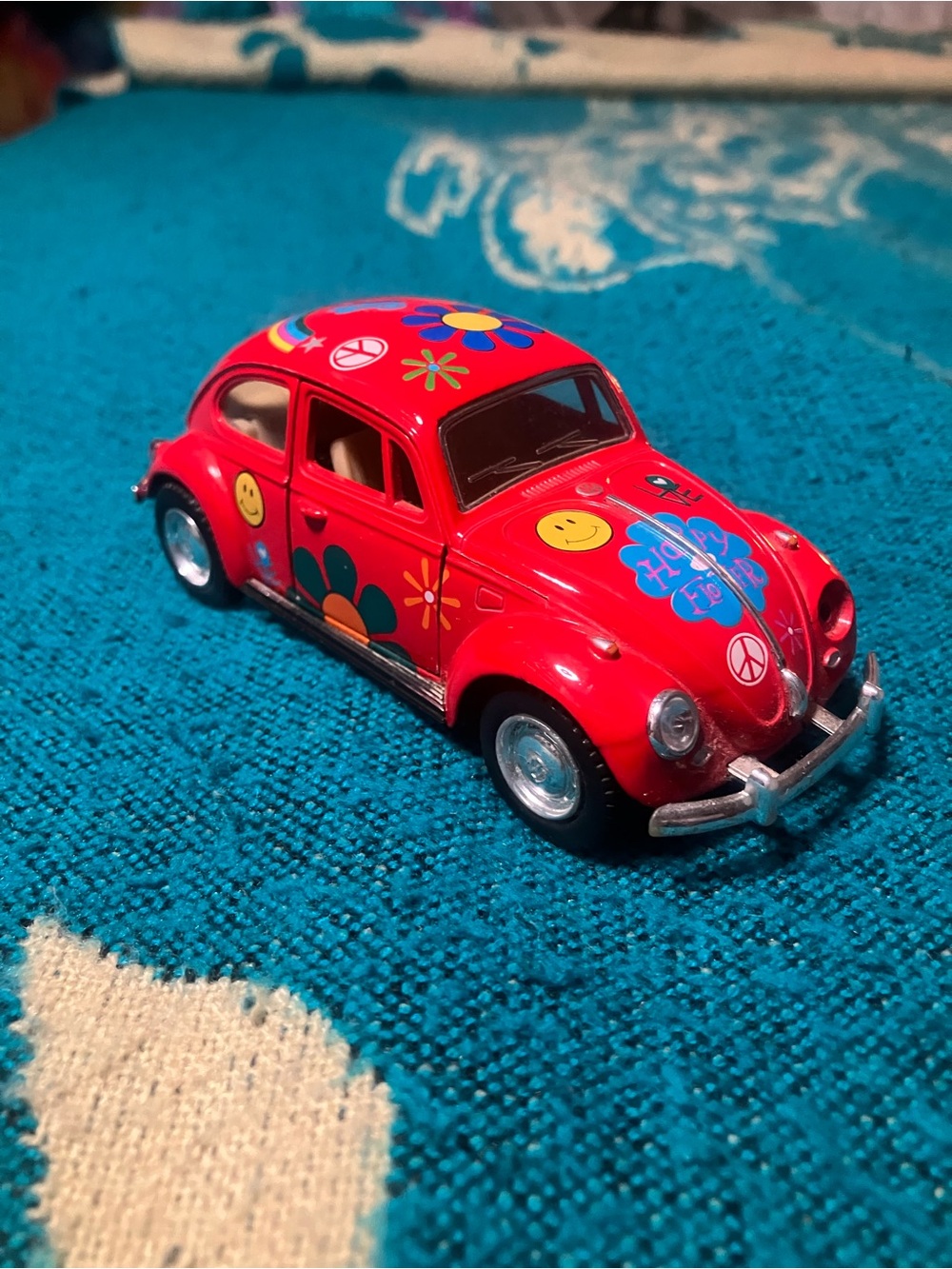 1967 Volkswagon Classical Beetle 5" Diecast KINSMART Pull Back Action Car Toy